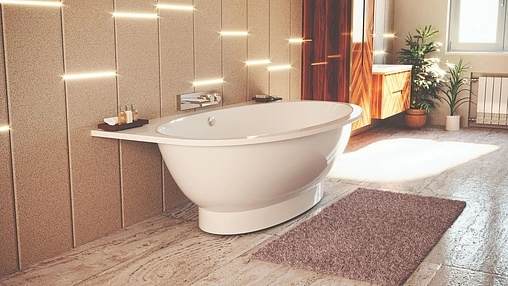 Ванна из искусственного камня Esse Mindoro 189x96 белый EMIN1890