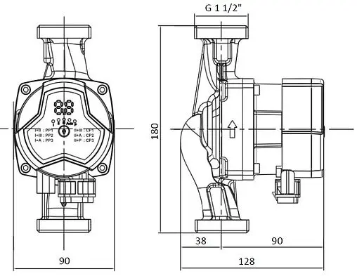 Насос циркуляционный Shinhoo MASTER S 32-4 180 71111005