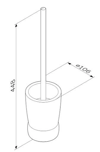 Ёршик для унитаза Am.Pm Sensation хром A3033200