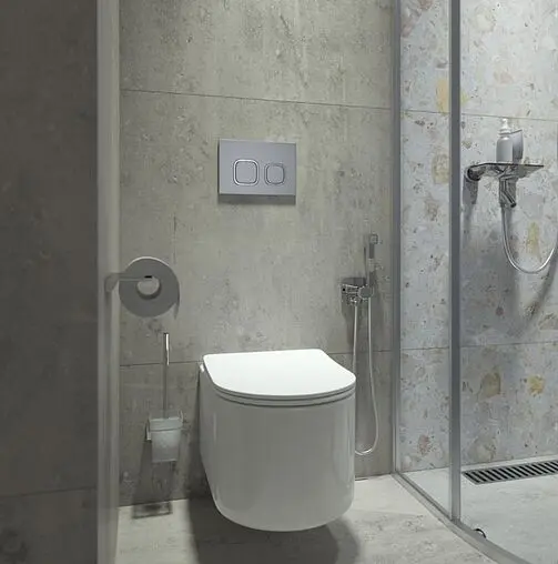 Клавиша смыва для унитаза IDDIS Unifix UNI04CHi77 хром матовый