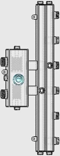 Распределительный коллектор 3 контура с гидрострелкой 1¼&quot;н x 1&quot;н Север-V3(Aisi) 1915010