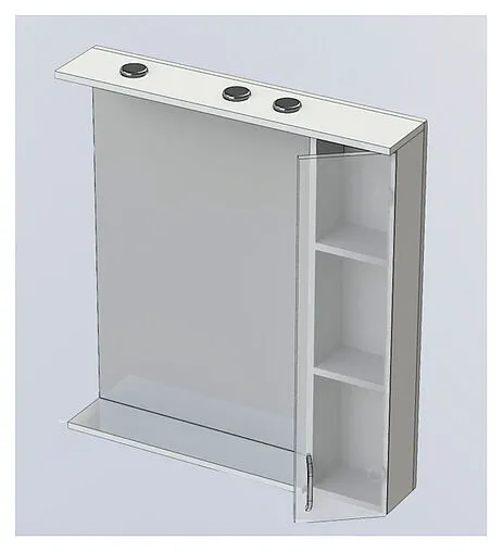 Шкаф-зеркало Aquanet Донна 80 R венге 00168939