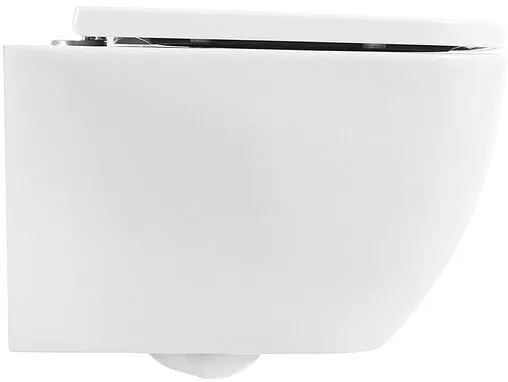 Унитаз подвесной безободковый BelBagno Alpina белый BB10100CHR/SC Унитаз подвесной безободковый BelBagno Alpina белый BB10100CHR/SC