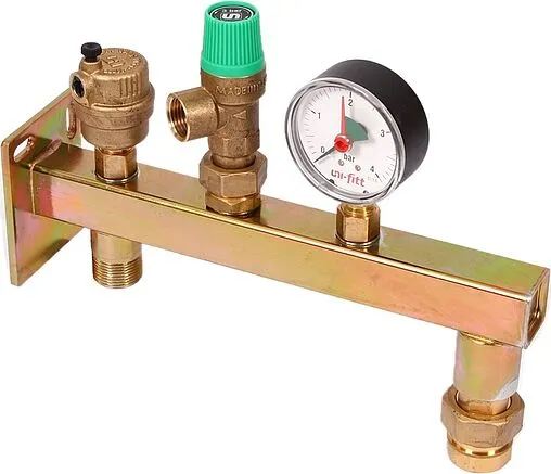 Группа безопасности расширительного бака до 50 кВт ¾&quot; 3 бар Uni-Fitt 256D3230