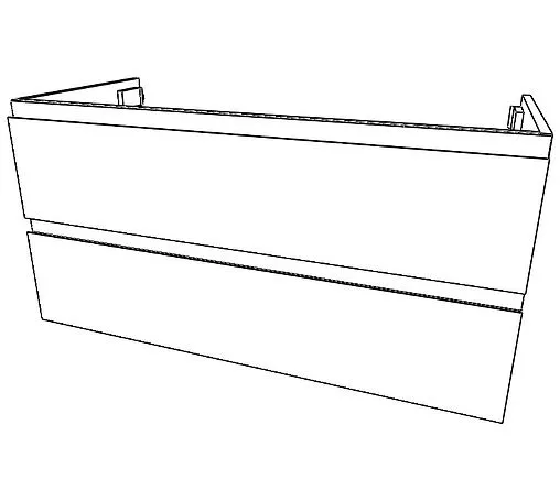 Тумба-умывальник подвесной Домино Graffo 100 графит DGr2404T+4670142930051