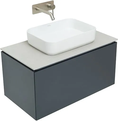 Тумба-умывальник подвесная Allen Brau Infinity 85 антрацит 1.21002.AM+