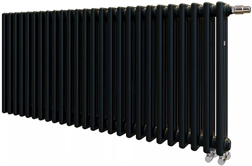 Радиатор стальной трубчатый Zehnder Charleston Completto 3057/28 V001½&quot; Ral 9217 Traffic Black (matt)