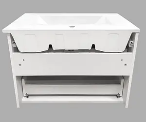 Тумба-умывальник подвесная Comforty Лаура 75-2 белый 00004136348CF Тумба-умывальник подвесная Comforty Лаура 75-2 белый 00004136348CF, 5