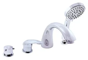 Смеситель на борт ванны на 4 отверстия Rav Slezak Dunaj хром D469.5P, 1