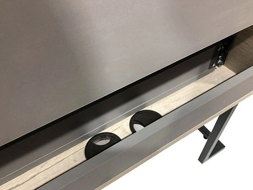 Тумба-умывальник напольная Comforty Дюссельдорф 90 дуб дымчатый/чёрный 00-00004093CF Тумба-умывальник напольная Comforty Дюссельдорф 90 дуб дымчатый/чёрный 00-00004093CF