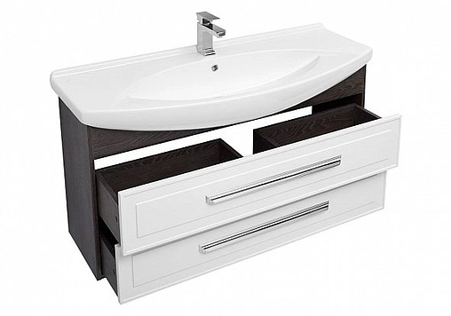 Тумба под умывальник Aquanet Остин 120 белый/дуб кантербери 00201723