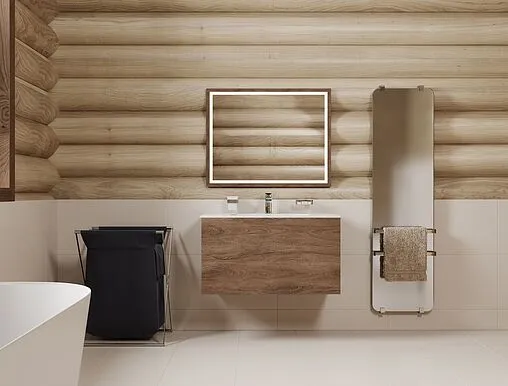 Тумба-умывальник подвесная Allen Brau Glority 120 дуб антик 1.35003.NW+1.35010.20