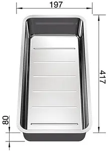 Коландер Blanco нержавеющая сталь 227692 Коландер Blanco нержавеющая сталь 227692, 2