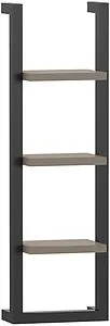 Стеллаж приставной Isvea Bei 25 чёрный/коричневый 21BE2064000I Стеллаж приставной Isvea Bei 25 чёрный/коричневый 21BE2064000I, 1