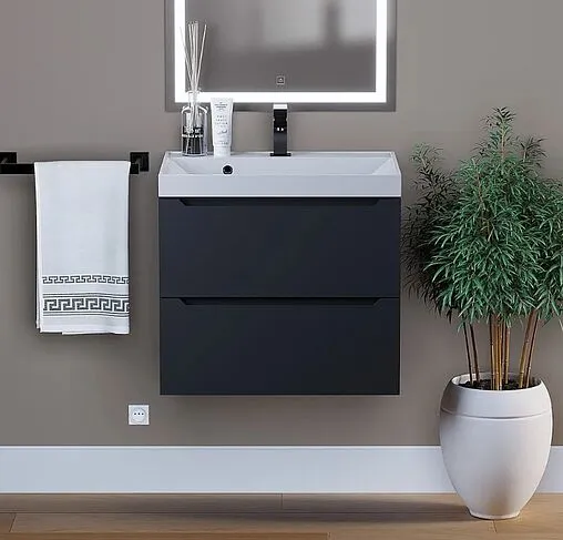 Тумба под умывальник подвесная Uperwood UPD Tanos 60 чёрный 291020230 Тумба под умывальник подвесная Uperwood UPD Tanos 60 чёрный 291020230