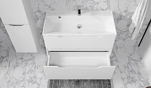 Тумба под умывальник подвесная Raval Wector 90 белый Wct.01.90/P/W/MD, 4