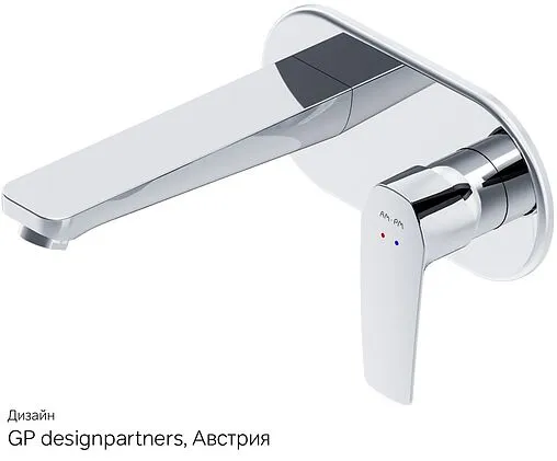 Смеситель для раковины из стены Am.Pm Gem хром F90A72200