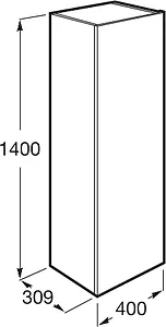 Шкаф-пенал подвесной Roca Beyond 40 белый 857237806 Шкаф-пенал подвесной Roca Beyond 40 белый 857237806, 2