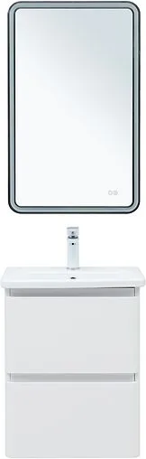 Тумба под умывальник подвесная Aquanet Эмбер 50 белый матовый 00330463