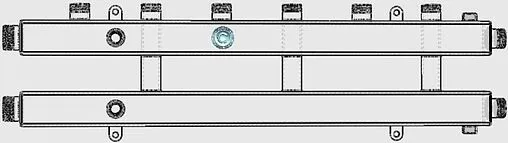 Коллектор распределительный 4 контура 1¼&quot;н x 1&quot;н Север-КМ4 1925022