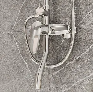 Душевая система со смесителем для ванны Milardo Simp хром SIMSB1FM06 Душевая система со смесителем для ванны Milardo Simp хром SIMSB1FM06, 5