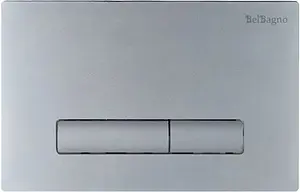 Клавиша смыва для унитаза BelBagno Genova BB020-GV-CHROME.M хром матовый Клавиша смыва для унитаза BelBagno Genova BB020-GV-CHROME.M хром матовый, 1