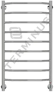 Полотенцесушитель электрический лесенка Terminus Виктория П9 900х532 полированная сталь 4660059580166, 1