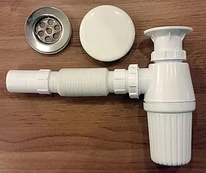 Сифон бутылочный для раковины Serel белый TP08 Сифон бутылочный для раковины Serel белый TP08, 2