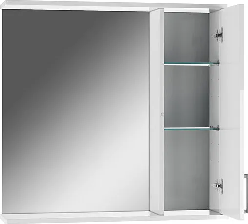 Шкаф-зеркало Домино Charlie 80 R белый DCh2520HZ