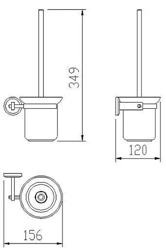 Ёршик для унитаза SMARTsant Мэджик хром SM01090AA