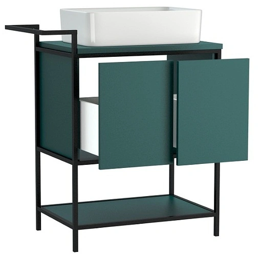 Тумба-умывальник напольная Cersanit Botanique 80 зелёный 63014+
