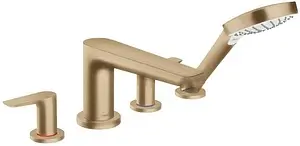 Смеситель на борт ванны на 4 отверстия Hansgrohe Talis E шлифованная бронза 71748140 Смеситель на борт ванны на 4 отверстия Hansgrohe Talis E шлифованная бронза 71748140, 1