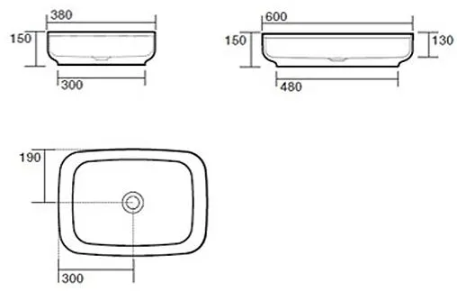 Раковина Kerasan Tribeca 60 Grigio matt 514159