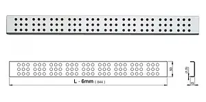 Решетка для лотка 844мм AlcaPlast Cube-850L Решетка для лотка 844мм AlcaPlast Cube-850L, 2