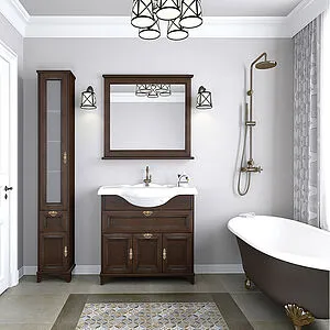 Зеркало Aquaton Идель 85 дуб шоколадный 1A195702IDM80, 4