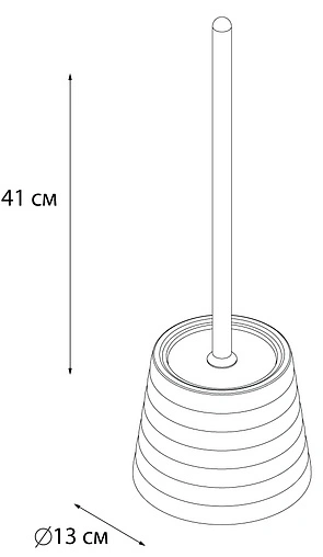 Ёршик для унитаза Fixsen Glady бирюзовый FX-33-92