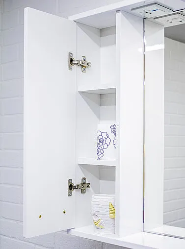 Шкаф-зеркало Домино Cube 75 L белый DC5008HZ