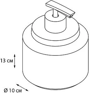 Дозатор для жидкого мыла Fixsen Coin серый/с рисунком FX-250-1 Дозатор для жидкого мыла Fixsen Coin серый/с рисунком FX-250-1, 2