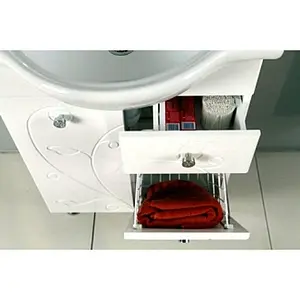 Тумба-умывальник напольная Aquaton Лиана 65 M белый 1A1658K0LL010, 4