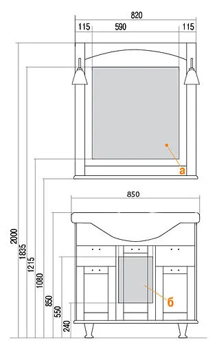 Зеркало Aquaton Жерона 85 белое серебро 1A158702GEM20 Зеркало Aquaton Жерона 85 белое серебро 1A158702GEM20