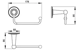 Держатель для запасных рулонов Timo Nelson бронза 160041/02, 2