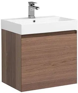 Тумба-умывальник подвесная Aquanet Нью-Йорк 60 орех 00203945+ Тумба-умывальник подвесная Aquanet Нью-Йорк 60 орех 00203945+, 1