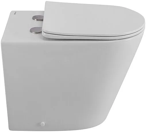 Унитаз приставной безободковый BelBagno Flay-R белый BB1003CBR/SC