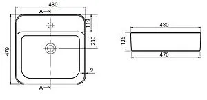 Раковина Allen Brau Liberty 48 белый 4.32014.20 Раковина Allen Brau Liberty 48 белый 4.32014.20, 2