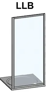 Боковая стенка 1000мм прозрачное стекло Roltechnik Lega Line LLB/1000 553-1000000-00-02, 3