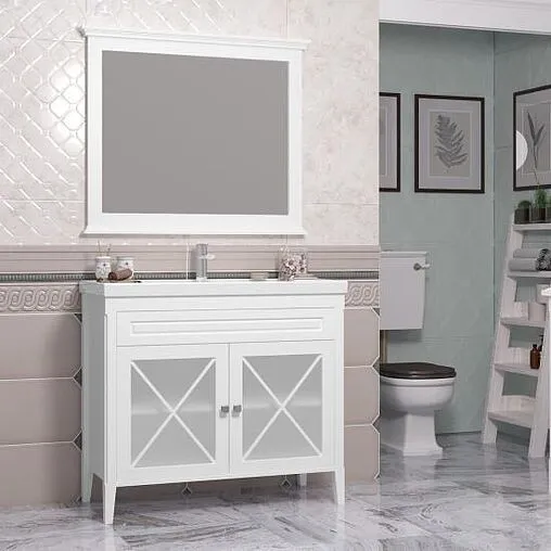 Тумба под умывальник напольный Opadiris Палермо 100 белый 00-00006722