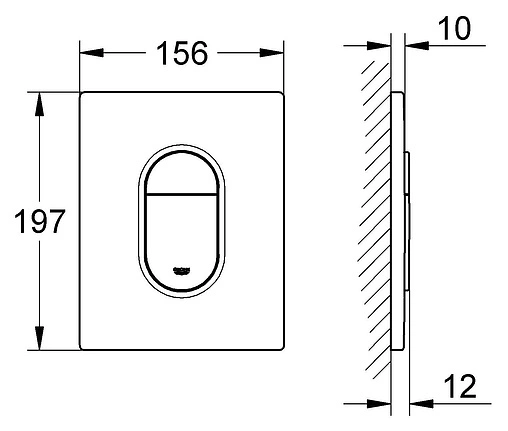Клавиша смыва для унитаза Grohe Arena Cosmopolitan 38844000 хром глянцевый Клавиша смыва для унитаза Grohe Arena Cosmopolitan 38844000 хром глянцевый