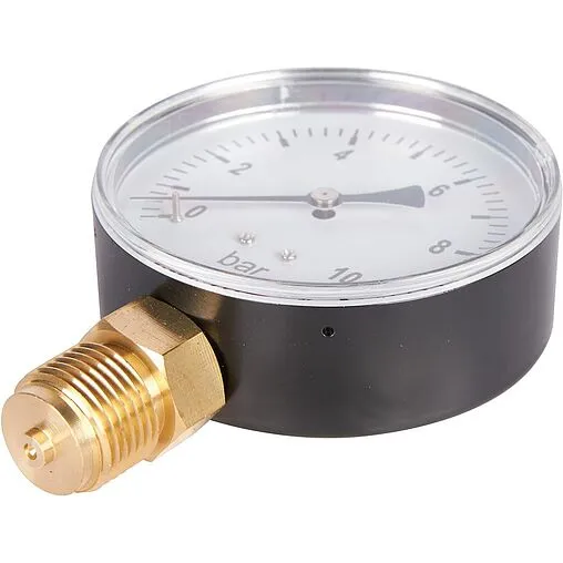 Манометр радиальный Rommer 80 мм 10 бар ½&quot; RIM-0010-801015