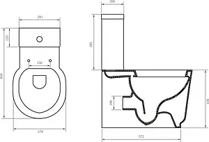 Унитаз-компакт BelBagno Sabrina белый BB122CP+BB122T Унитаз-компакт BelBagno Sabrina белый BB122CP+BB122T, 2
