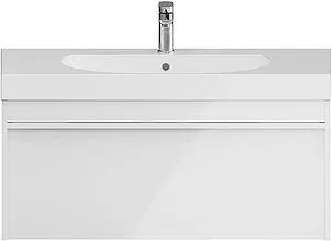 Тумба-умывальник подвесная Kerama Marazzi Modula 100 белая глянцевая MO.100.1+1\WHT+r Тумба-умывальник подвесная Kerama Marazzi Modula 100 белая глянцевая MO.100.1+1\WHT+r, 1